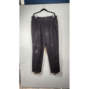 Vintage Dockers Pants Mens‎ 38 Brown Corduroy Pleated Khakis Casual Relaxed Fit